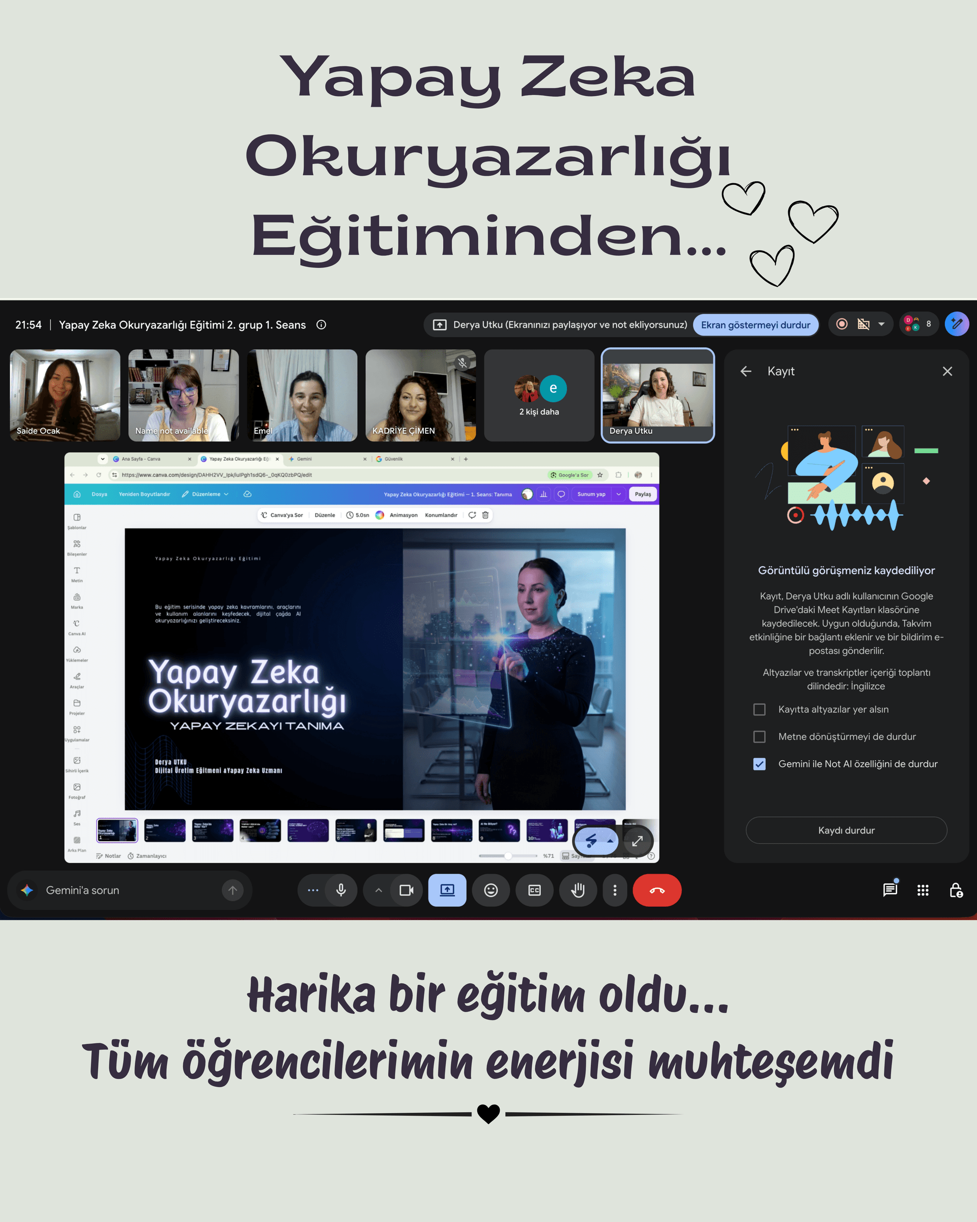 CoderiApp eğitim oturumu