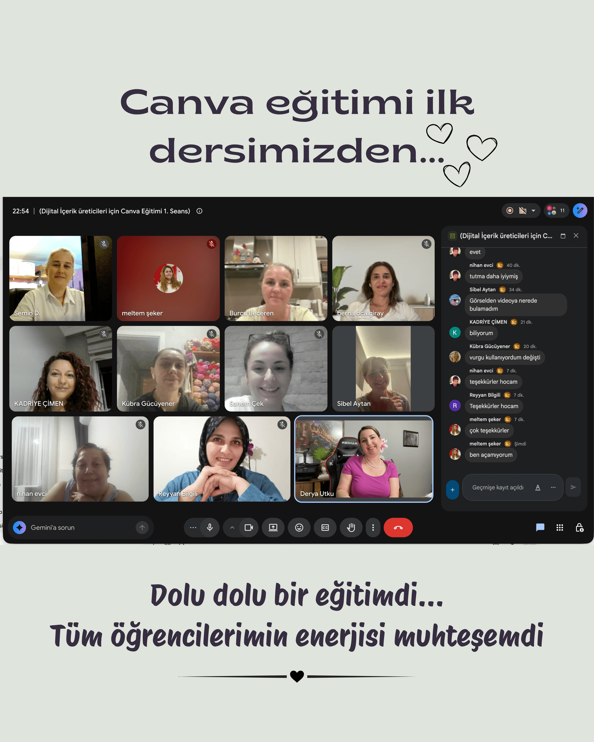 CoderiApp eğitim oturumu
