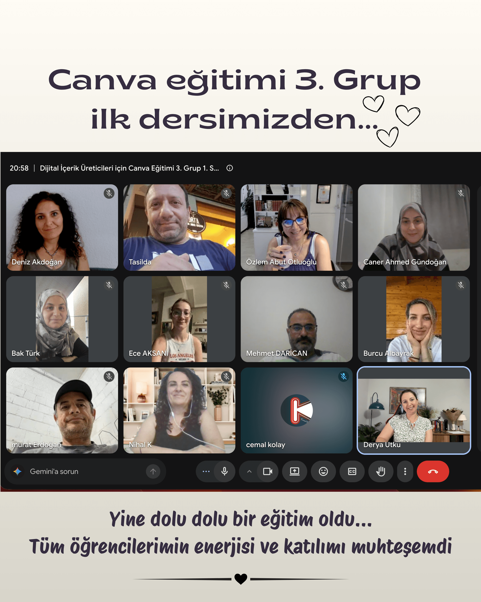 CoderiApp eğitim oturumu