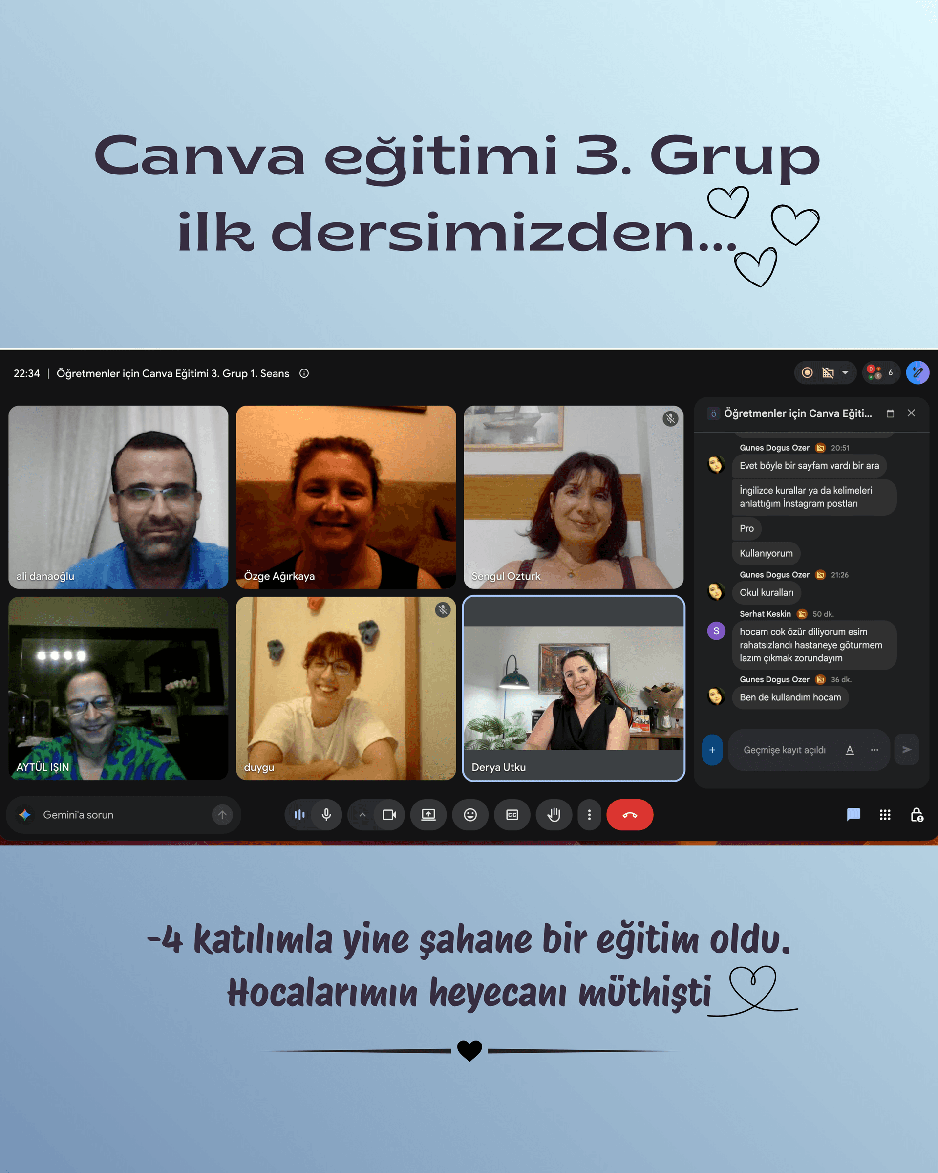CoderiApp eğitim oturumu
