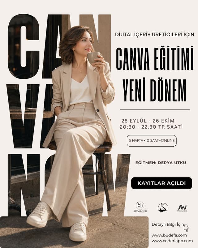 Dijital İçerik Üreticileri için Yapay Zeka Destekli Canva Eğitimi